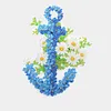 Diamond Painting Blue Flower Wreath Door Hanging Decor