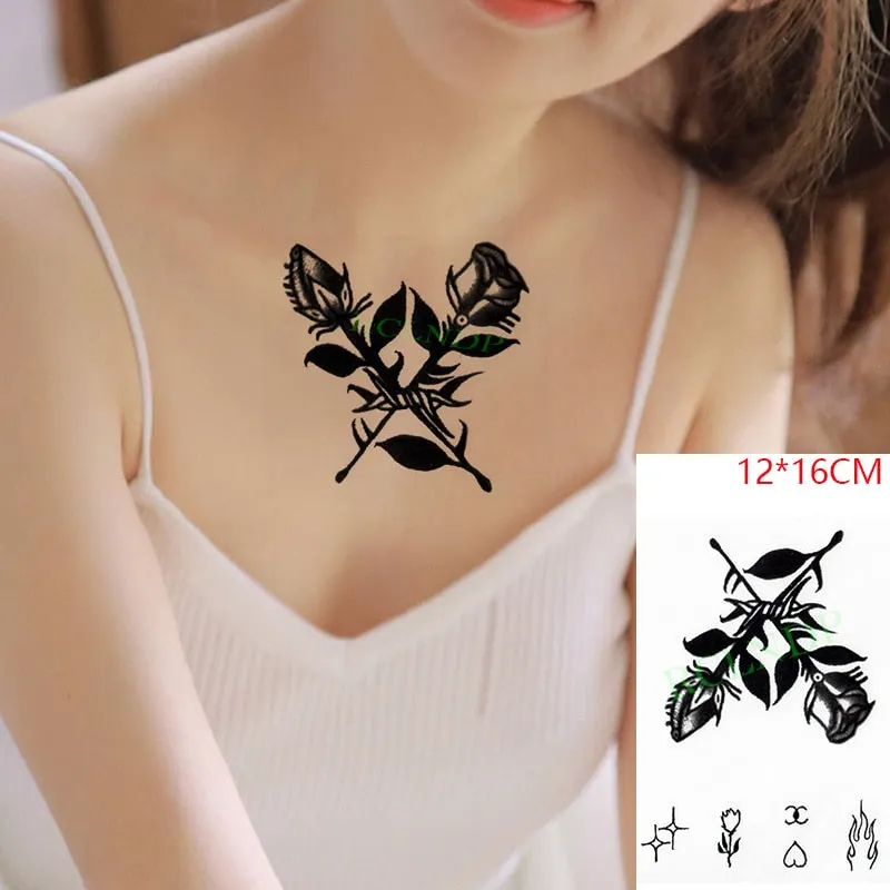 Waterproof Temporary Tattoo Sticker Satan Lucifer Circle Steering Fake Tatto Flash Tatoo Hand back Art Tattoos for Boy Women Men