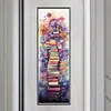 (Stamped/Counted) Stack Of Books With Flowers - 11CT Cross Stitch 30*80cm/11.81*31.5in(Big Size)