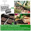2Pcs Handheld Clod Maker Stainless Steel Soil Blocker Garden Yard Seeding Tool
