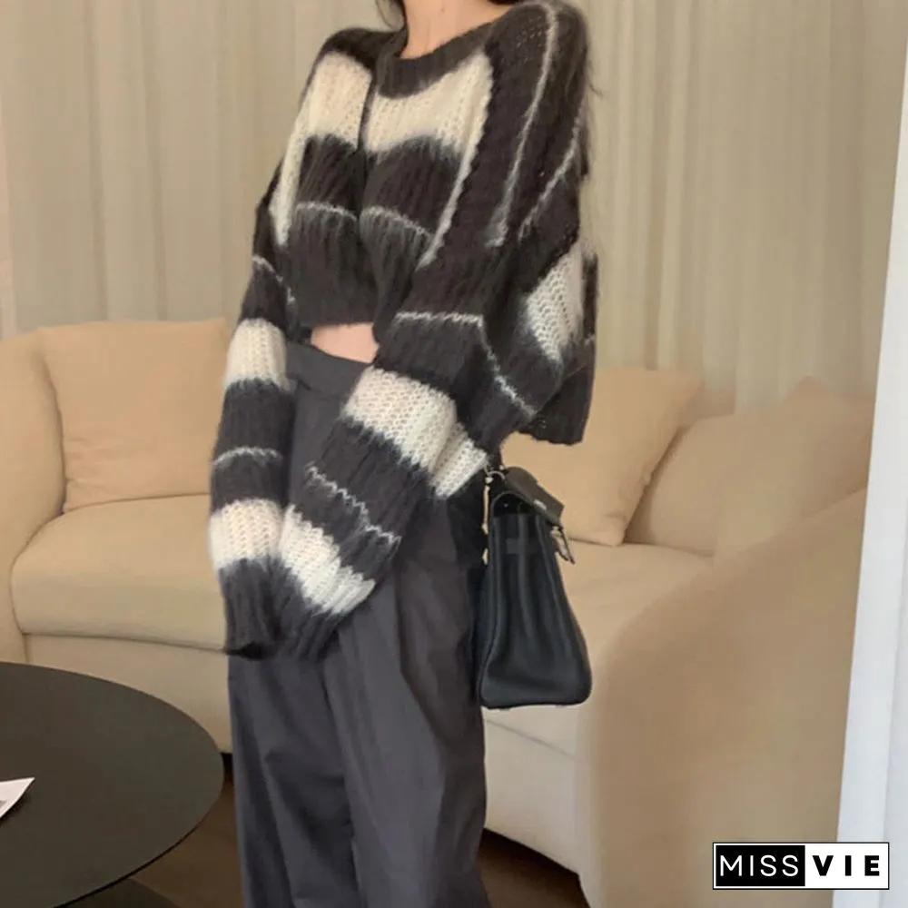 Chic Stripe Colorblock Sweater