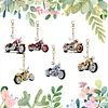 6Pcs DIY Motorcycle Diamond Painting Keychain(Double-Sided)
