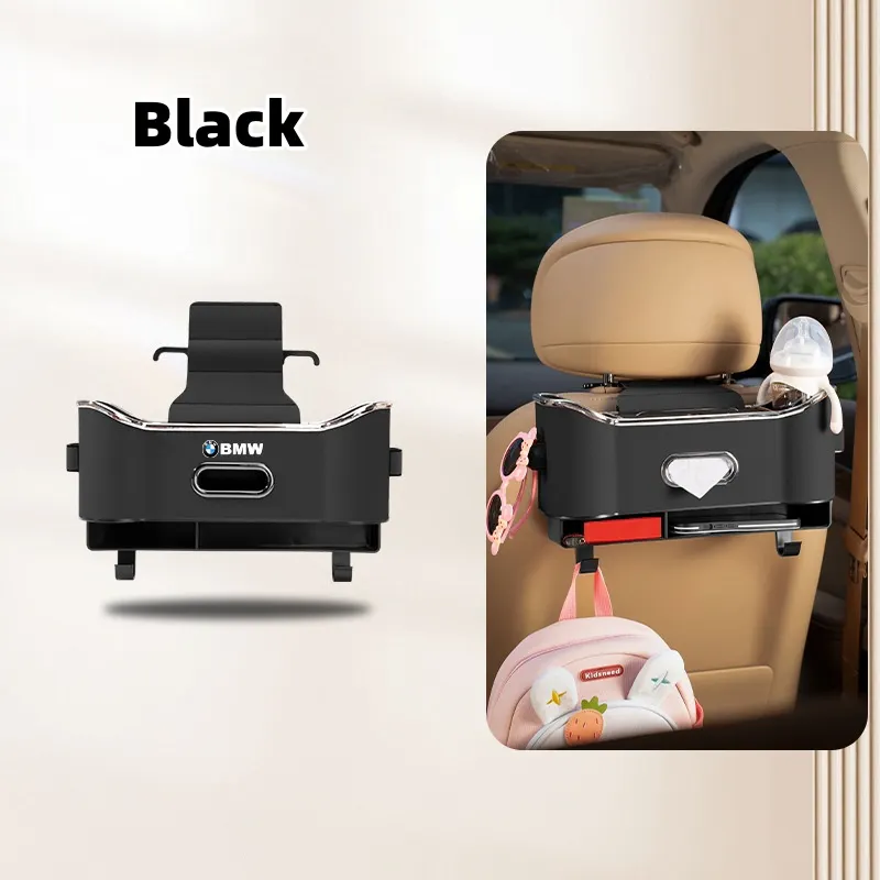 Car seat back multifunctional storage box