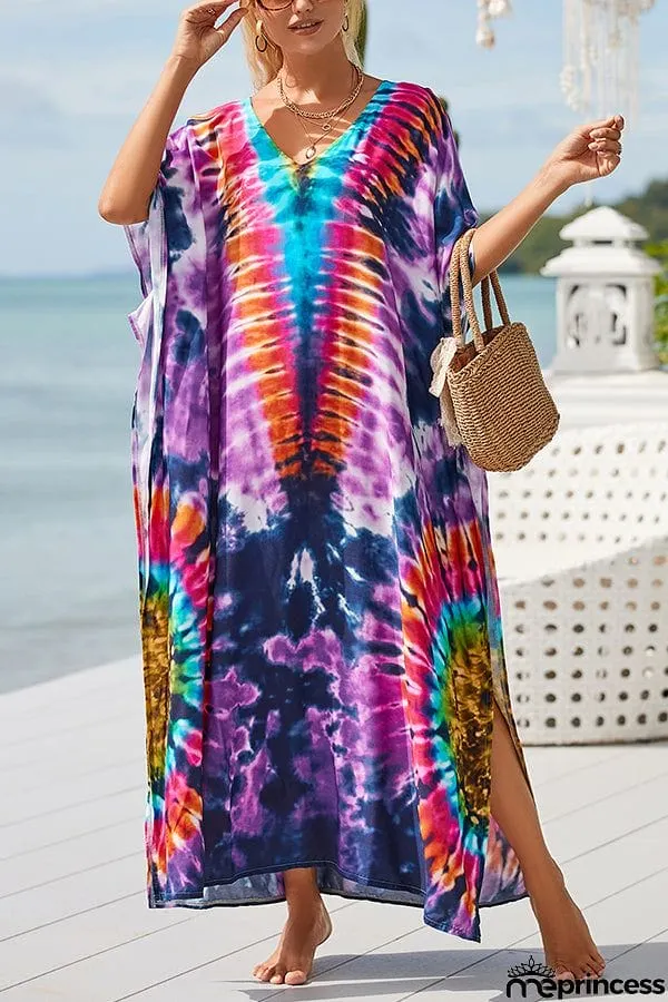 Rayon Positioning Vacation Robe Sunscreen Shirt Dress