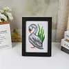 8pcs Bird DIY Mini Round Diamond Painting Set 12x17cm