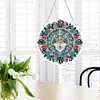 Acrylic Special Shaped Wolf 5D Diamond Painting Hanging Clock Art Craft