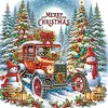 (US Local)6pack Xmas Car-Special Shaped Diamond Painting Kit(30x30cm)