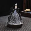 Xiaoling Backflow Incense Burner, Ceramic Waterfall Incense Holder, Decorative Incense Fountain, Inscent Stick Stand Censer, Interior Decoration for Home Decor, Desk Decor