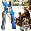 Mini Fishing Scissors Braid Scissors Non Slip Handle Fishing Tool (Blue)
