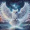 Diamond Painting-DIY Crystal Rhinestone Owl on the Lake