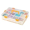 (US Local)2/4 Layers Craft Storage Containers Storage Box Art Craft Supply Bead Organizers Craft Tool