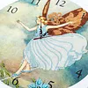 Diamond Painting-DIY Crystal Rhinestone Angel Clock (35*35 CM)