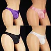New large size shiny, smooth and cool low-waisted U-convex sexy underwear