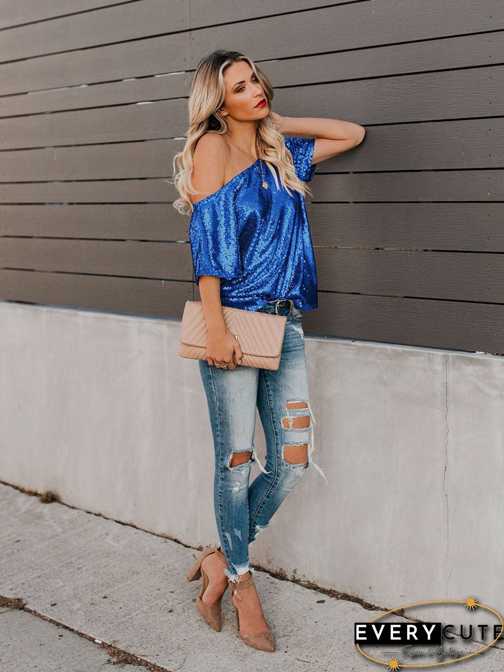 One Step Ahead Sequin Top