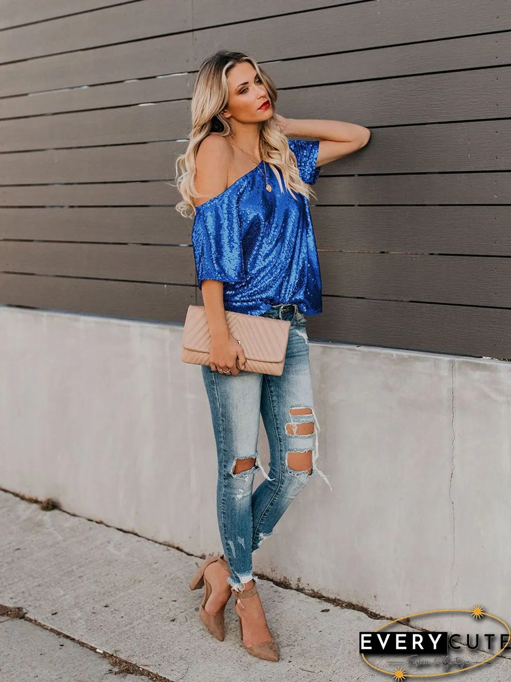 One Step Ahead Sequin Top