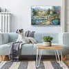 (Big Size)Woodland - 14CT Stamped Cross Stitch - 60*45cm - Landscape