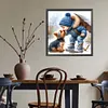 Little Boy Kissing Puppy-Full Round Diamond Painting 40*40CM