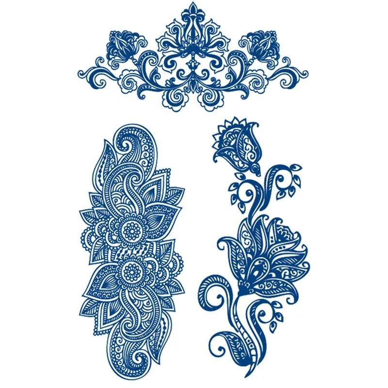 Tattoos Semi-permanent Waterproof Temporary Tattoos Butterfly Rose Scorpion Body Art Full Fake Tatoo Women Men