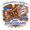 Diamond Painting Single-Sided Acrylic 250th Anniversary of the Founding of the US Hanging Pendant Sun Catcher for Home Garden Wall Door