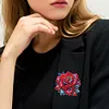 4Pcs Diamond Painting Brooch Rose Flower Brooch Jewelry Kit DIY Diamond Pins