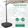 [US Local Warehouse] 2 Pack Shade Sail Poles 10FT Outdoor Sun Shade Poles 2.28in Diameter Heavy Duty Metal Post for Deck Patio Outside Backyard
