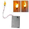 2Pcs 3 3V-5V Flame Lamp Circuit Board with Battery Box Flame Lamp Wick
