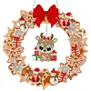 DIY Special Shaped Crystal Painting Wreath with LED Light Kit (Xmas Elk)