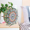 (US Local)5D DIY Crystal Diamond Painting Wooden Handmade Mandala Clock Kits
