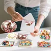 6pcs Diamond Painting Happy Mothers Day Greeting Card with Envelope for Family Friends Holiday Gift Congratulations