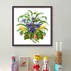 Flower - 9CT Partial Beaded Cross Stitch Kit(25x25cm)