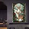 Diamond Painting-DIY Full Round Drill Elk in the Snow(70*50 CM)