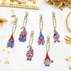 6Pcs DIY Diamond Painting Flag Goblin Keychain
