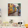 Colored Houses-14CT Stamped Cross Stitch 40*40cm/15.75*15.75in
