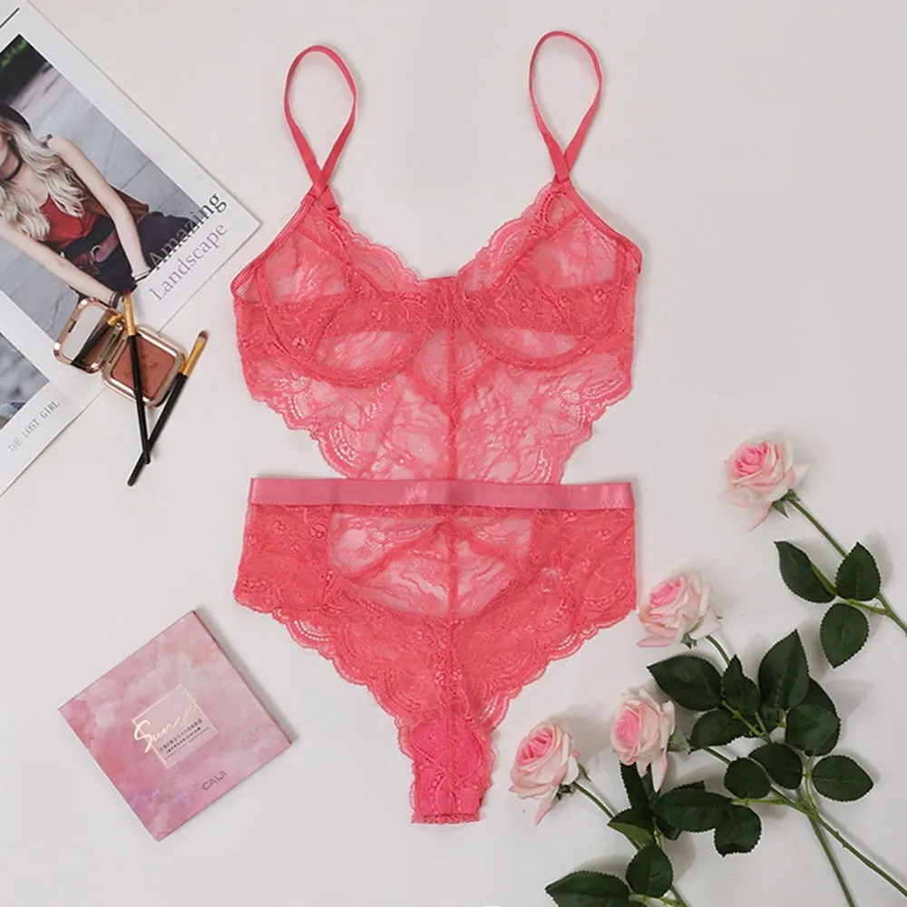 Ellolace Bodysuit Women Lace Sexy Body for Women Backless Overalls For Women Catsuit Women's Body Sexy Rompers Body Suit
