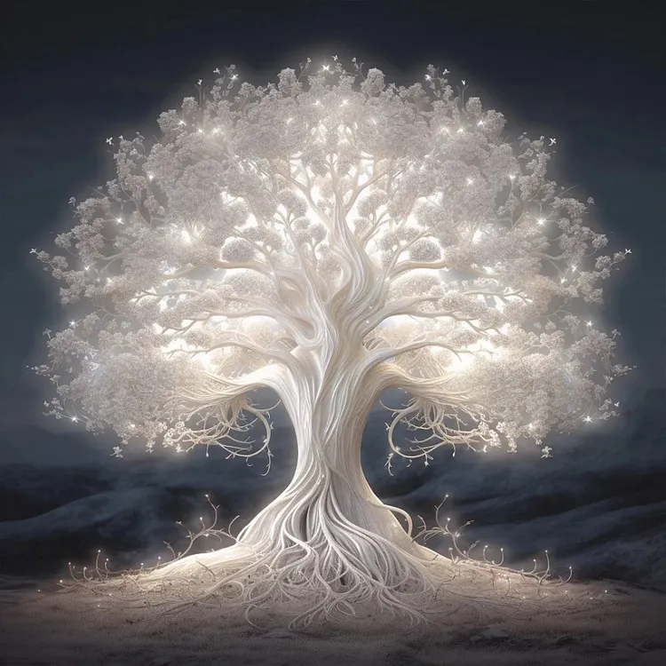 【DP】Life Tree 30*30CM (Canvas) Round DP gbfke