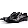 Mens Brown Wingtip Brogues Dress Shoes 