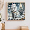 Winter Cats-Partial Special Shaped Diamond Painting 30*30CM