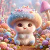 Diamond Painting-DIY Full Round Drill Cartoon Cute Pets