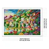 Rainbow Town-11CT Stamped Cross Stitch 101*75cm/39.76*29.53in (Big Size)
