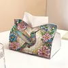 DIY Diamond Painting Creative Design Leather Handmade Tissue Holder Rhinestones Decorative Tissue Box Craft Kits