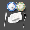 Datura DIY Diamonds Painting Coaster Woodiness with Rack Cup Pad Crafts Kits