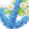 Diamond Painting Blue Flower Wreath Door Hanging Decor