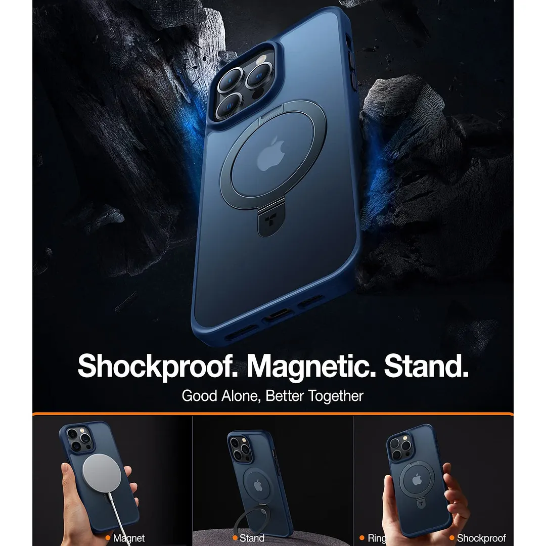 Suitable For iPhone 13/14 Series Invisible Bracket Skin Friendly Magnetic Phone Shell