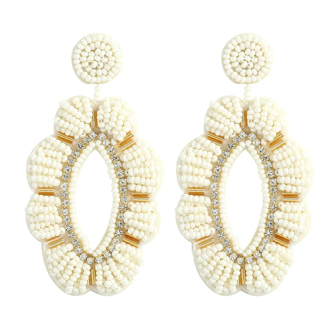 Dvacaman Bohemian Cute Fashion Animal Parrot Bird Drop Earrings Women Shiny Rhinestone Fringed Statement Tassel Earrings Jewelry