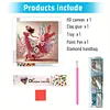 Floral Skirt Girl-Partial Special Shaped Diamond painting 30*30CM