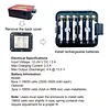 WOYO CTB007 MOBILE Portable mobile version of the battery Pins 6&ndash;14 Pins 3&ndash;11 120 &Omega; switches