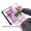 Magnetic Diamond Painting Tray Baffle Strips - Anti-Slip Fixed Holder for Diamond Art Trays Accessories Compatible for Diamond Painting Light Boards/Easels 