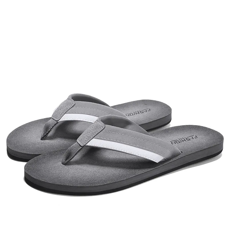 Summer High Quality Slipper Men Hot Sale Toe Sandals Thick-soled Men Slipper Flip Flops Indoor platform shoes Beach Plush PU 802
