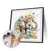 Elephant Flowers - Paint by Numbers Acrylic Painting 20*20CM(HOT)