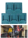 5pcs Tool Holder for Bosch/Makita 18V Lithium Battery Machine Rack (Black)